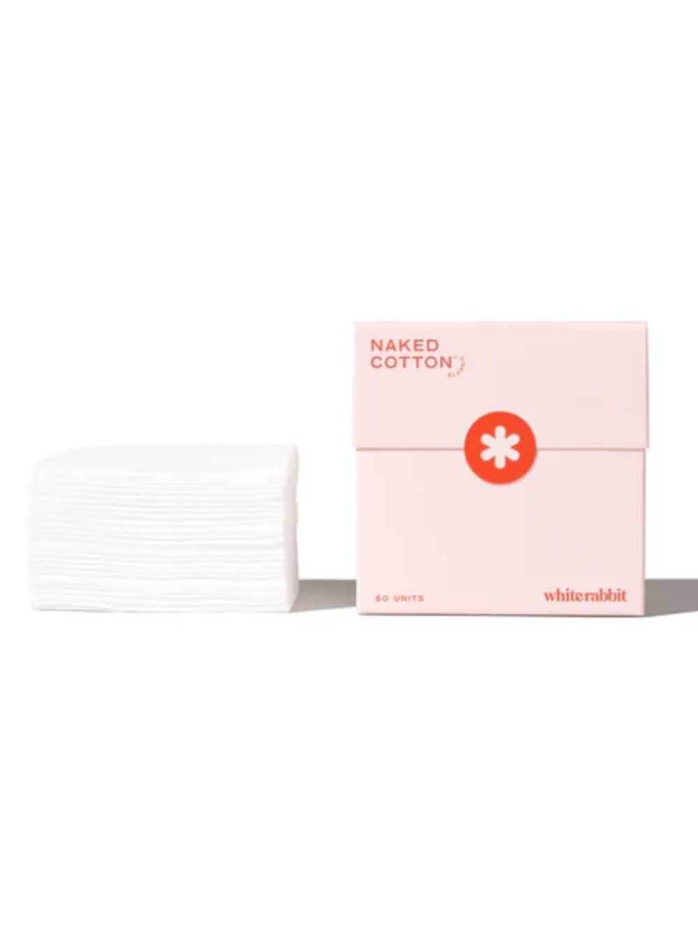🆕WHITE RABBIT:  Naked Cotton Facial Pads - 50 units
